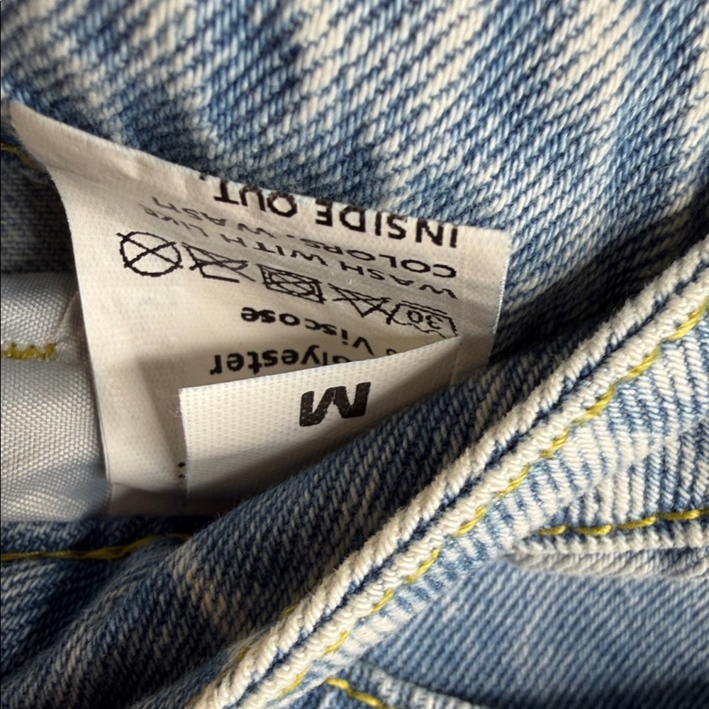 Source Unknown Light Blue Straight Leg Jeans with… - image 2